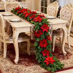 1pc Large Christmas Artificial Red Poinsettia Pine Branches, Realistic Vines and Home Decor for Indoor/Outdoor Holiday Decoration, Suitable for Various Festive Ornaments, Christmas Tree Decorations, Christmas Tree Ornaments House Of Avana