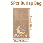 Burlap Bags - Moon Lantern Eid Decor