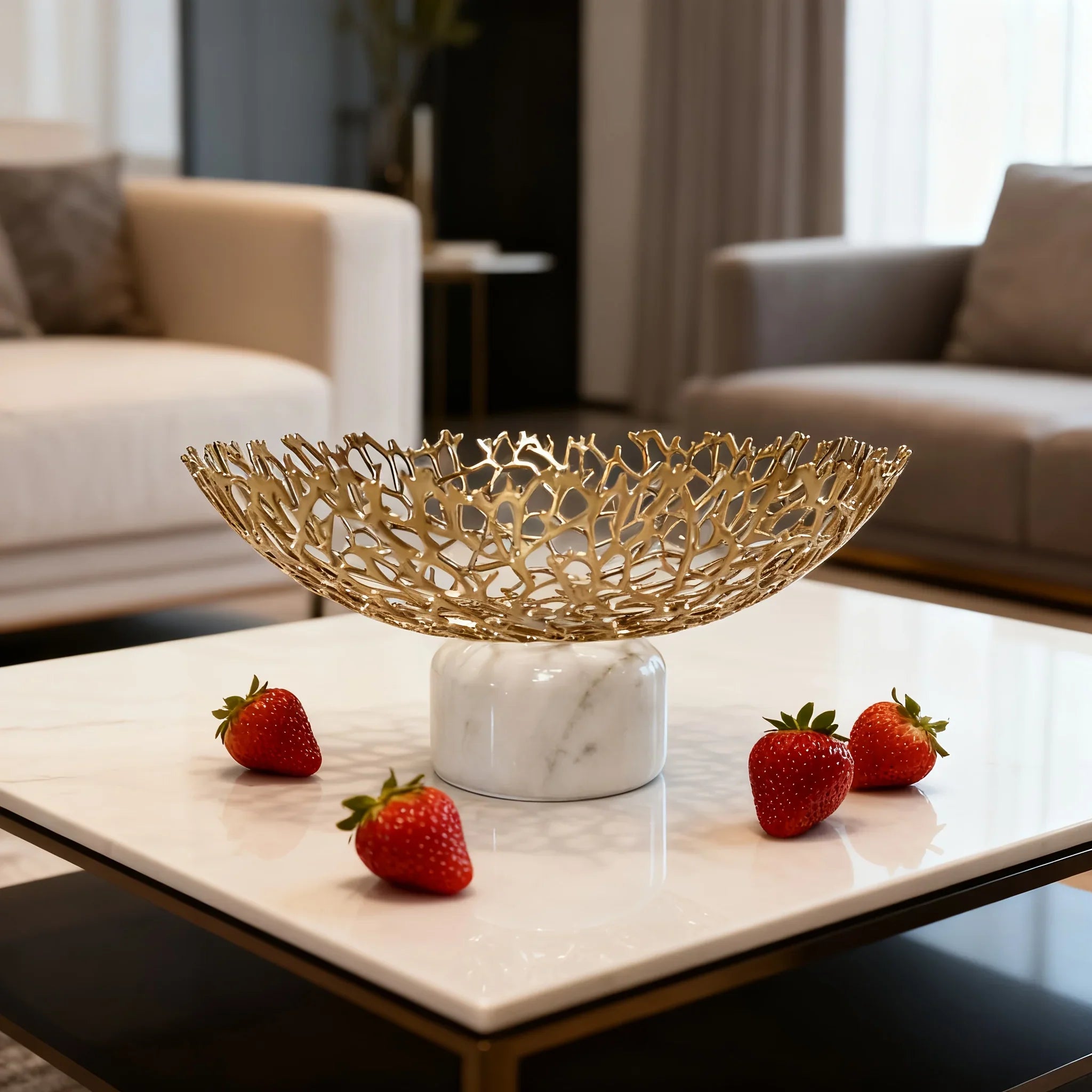 Snack Tray - Luxury Ceramic White