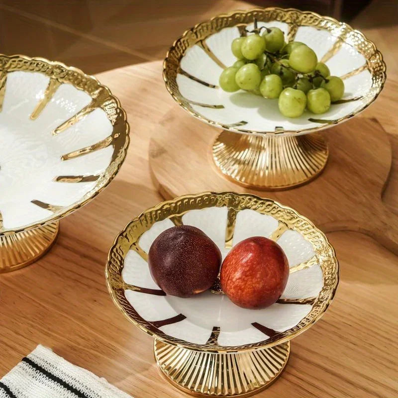 Ceramic Tray - Decorative Ceramic White