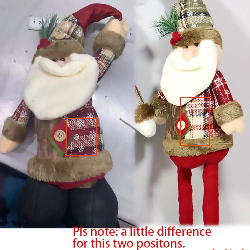 S Set 50cm Tall Retractable Legged Christmas Dolls - Extended Height, No Electricity Needed, Durable... - House Of Avana