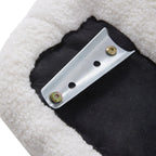 1pc 360° Swivel Plush Teddy Fabric Accent Chair, Sofas, Armchair, Swivel Chair- Heart-Shaped Back Rotating Lounge Chair with Removable Arms, Beige Reading Chair for Living Room Bedroom, Creamy White House Of Avana