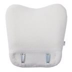 Plush velvet accent chair with heart-shaped swivel teddy, beige upholstery - House of Avana