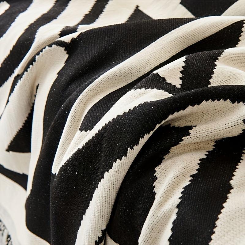 Bohemian-style Chenille Fabric Extra Long Couch Cover Anti Dog Scratch - House Of Avana