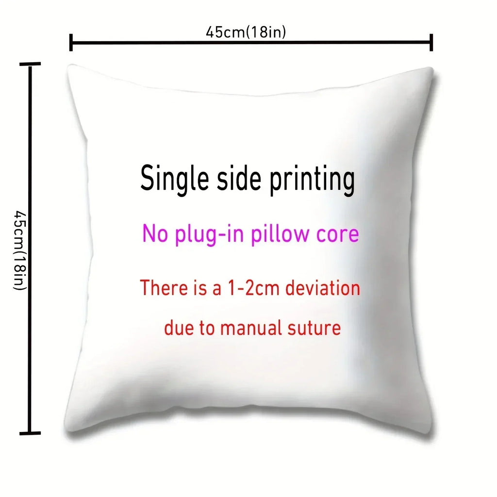 Fabric Pillow Covers - Traditional Ramadan Red/Blue/Golden