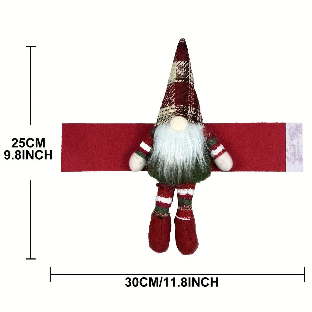 Fabric Christmas Decorations Scandinavian Plaid Pattern - House Of Avana