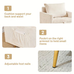 Storage Style Single Sofa, Accent Chair With Storage, Suitable For Living Room, Bedroom House Of Avana