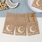 Burlap Bags - Moon Lantern Eid Decor