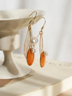 "Fairy Wings" Real Alstroemeria Earrings