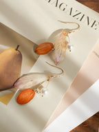 "Fairy Wings" Real Alstroemeria Earrings