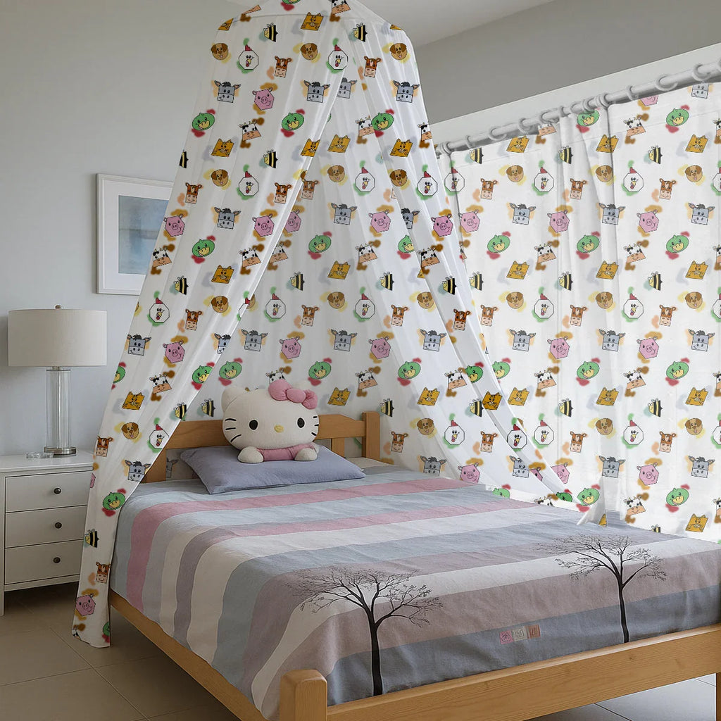Farm Animals Printed Canopy - House Of Avana