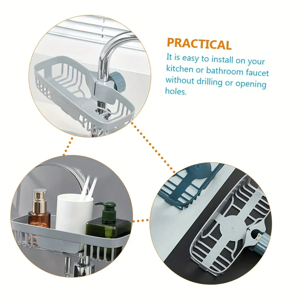 Faucet Caddy - Plastic Sink Holder