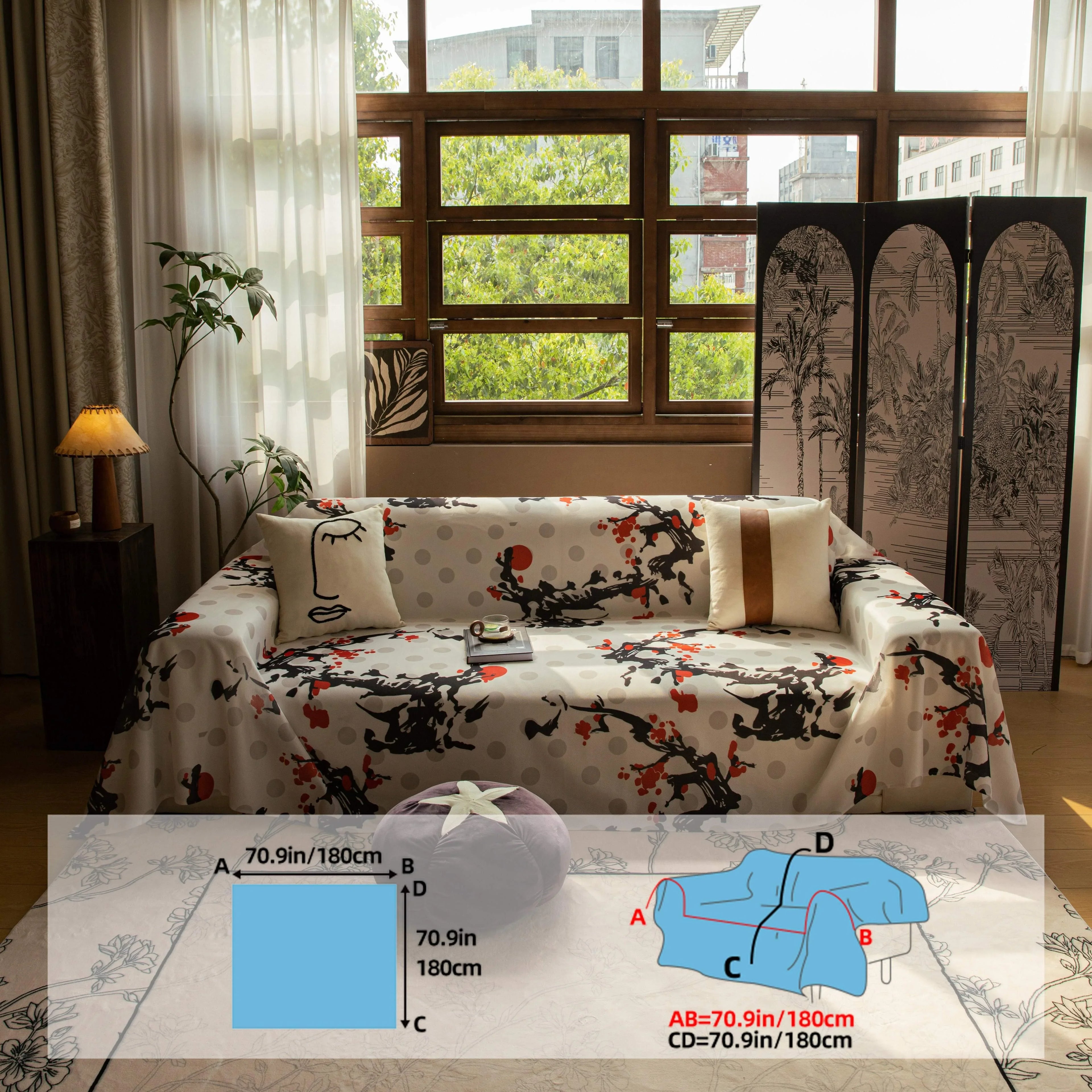 Ice Silk Extra Large Sofa Cover| Fully Protection & Cool Experience topspet