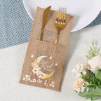 Burlap Bags - Moon Lantern Eid Decor