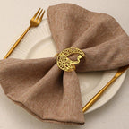 Napkin Rings - Moon Shaped Metal