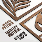 Wall Sculpture - Rustic Walnut Wood Large