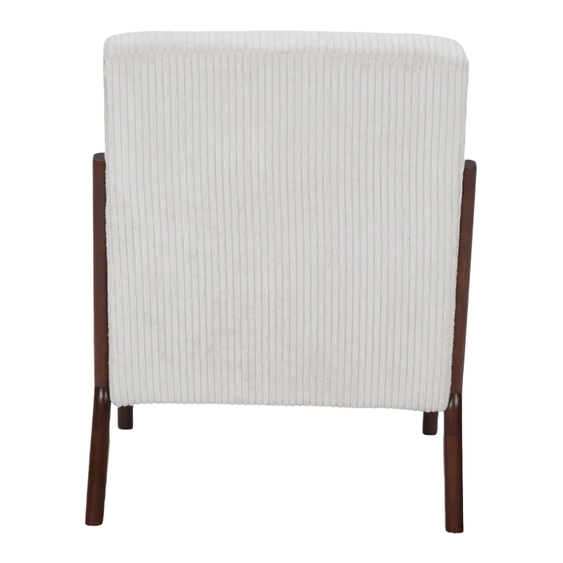 Mid-Century Modern Accent Chair, Arm Chair Living Room Chairs with Pillow Upholstered Reading Chair with Solid Wood Frame & Living Room Bedroom Balcony (beige) Streamdale Furniture