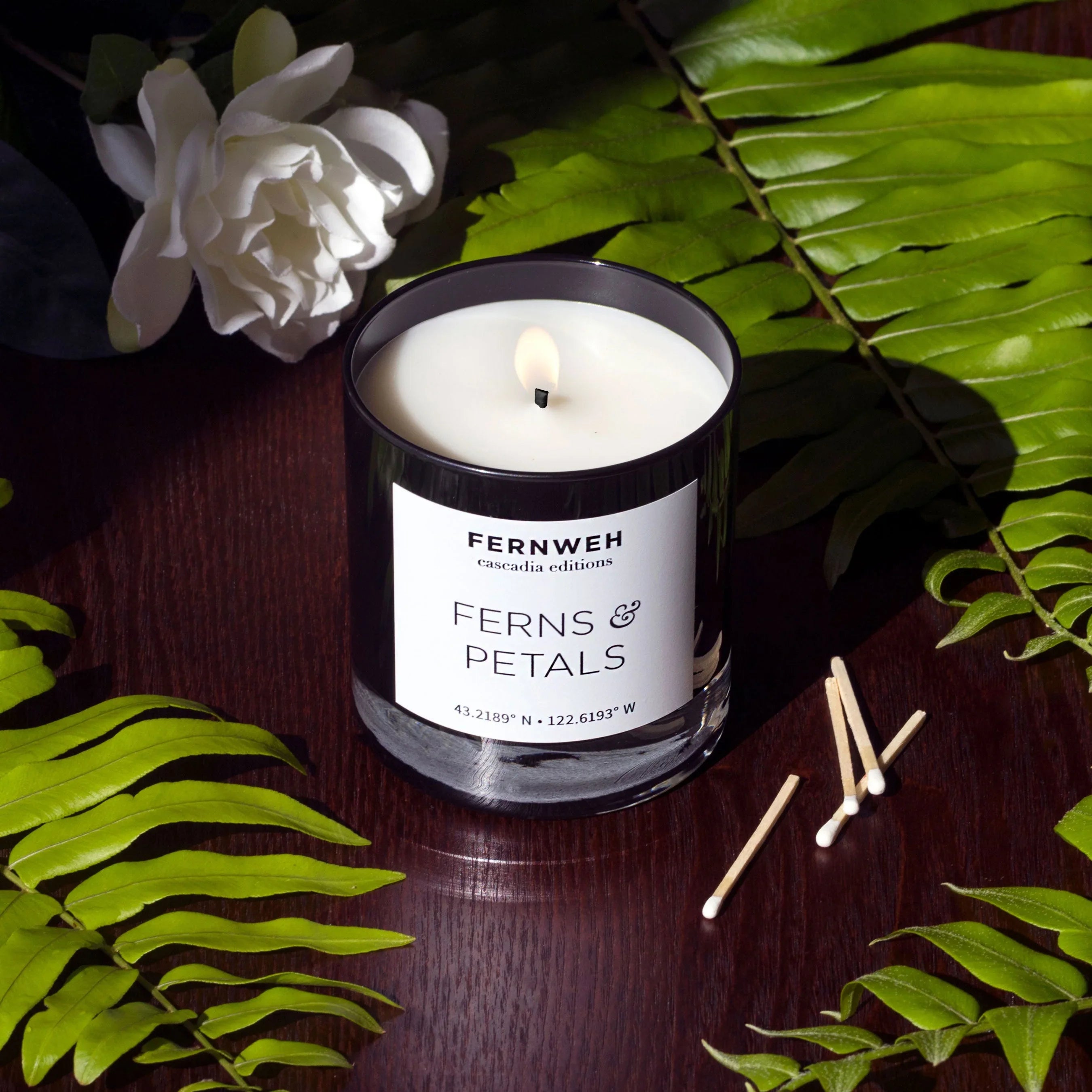 Ferns and Petals Scented Soy Candle Fernweh Editions
