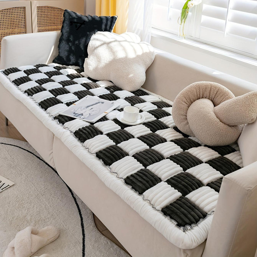 Modular Sofa Cover – Nordic Style Winter Plush Slipcover topspet