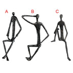Abstract Human Figurine Metal Statue Collectible Art Sculpture for Living Room Home Table Decoration... - House Of Avana