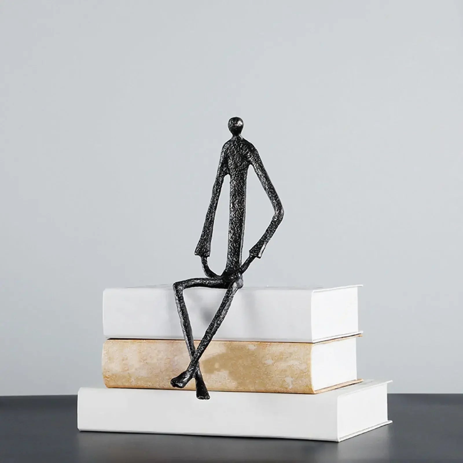Abstract Human Figurine Metal Statue Collectible Art Sculpture for Living Room Home Table Decoration... - House Of Avana
