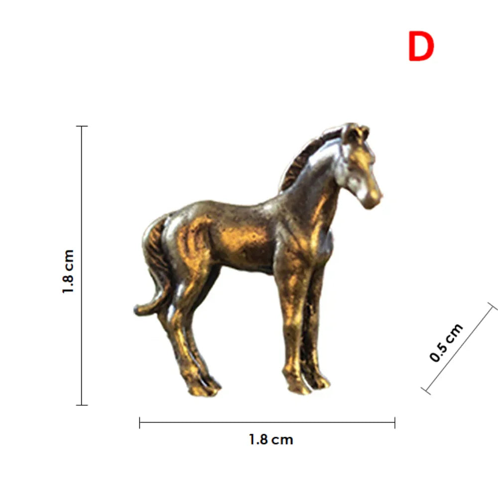 Antique Long Tail Horse Miniature Figurine - House Of Avana