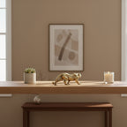 Retro Brass Miniature Leopard Figurine Tabletop, back view - House Of Avana