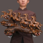 Eight Horses Running Figurine - House Of Avana