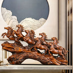 Eight Horses Running Figurine - House Of Avana