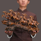 Eight Horses Running Figurine - House Of Avana