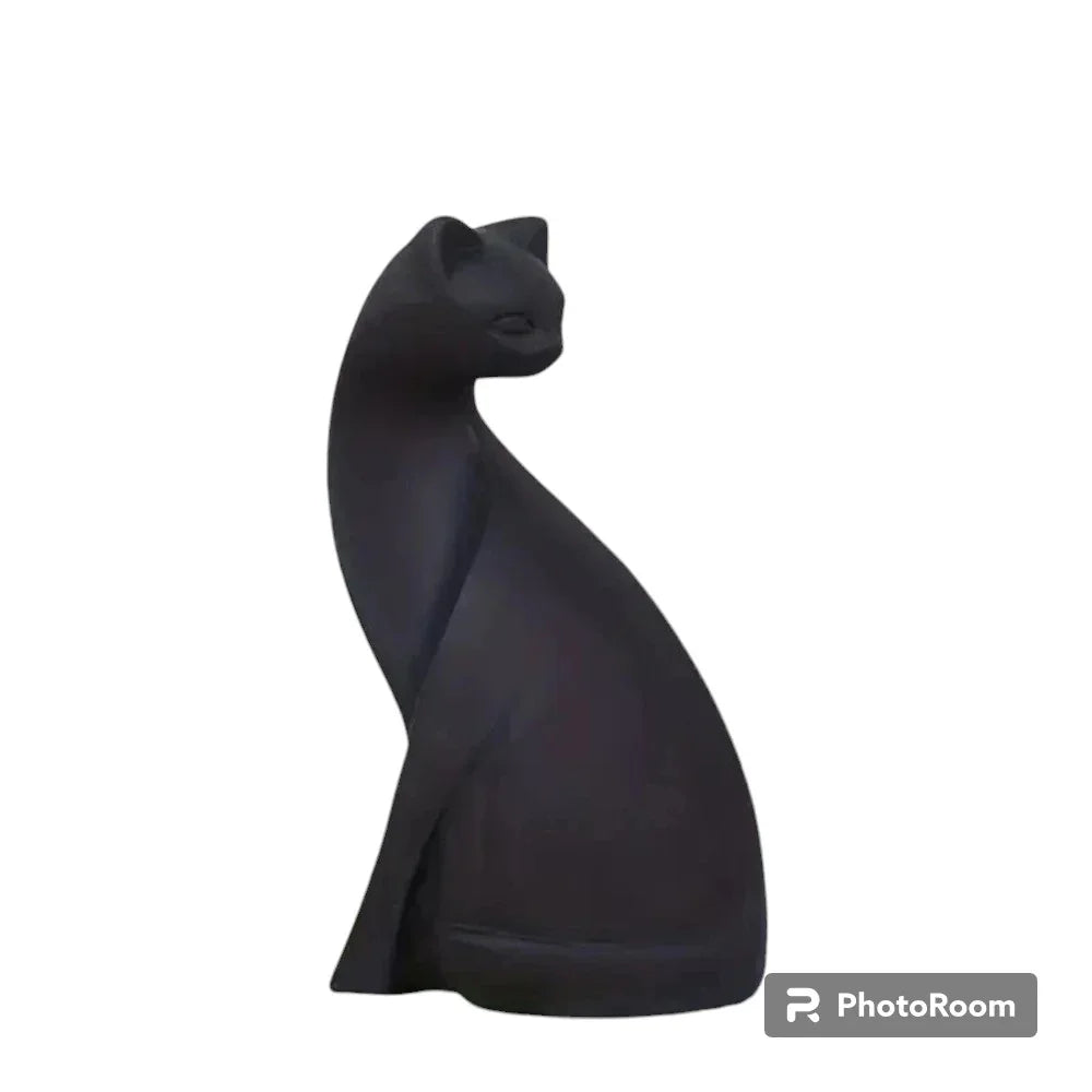 Figurine - Modern Ceramic White Inch, close-up view - House Of Avana