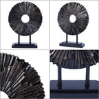 Modern Decorative Minimalist Round Figurine, angled view - House Of Avana