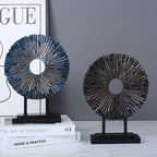 Modern Decorative Minimalist Round Figurine, front view - House Of Avana