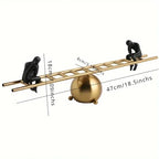 Fantasy Figurine Sculpture - Unique Indoor Ladder Decor, side view - House Of Avana