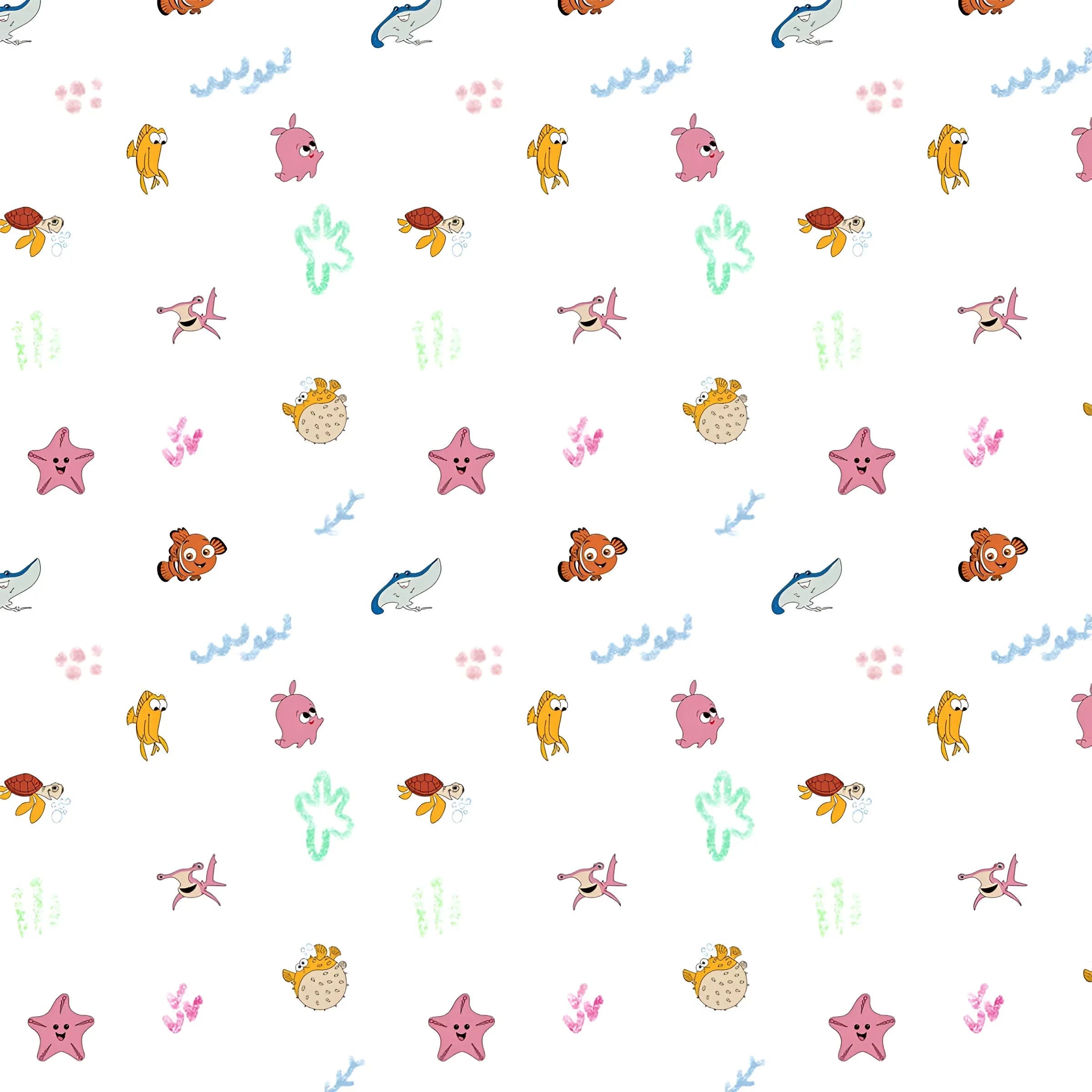Finding Nemo Themed Baby Room Curtain PushpLinen