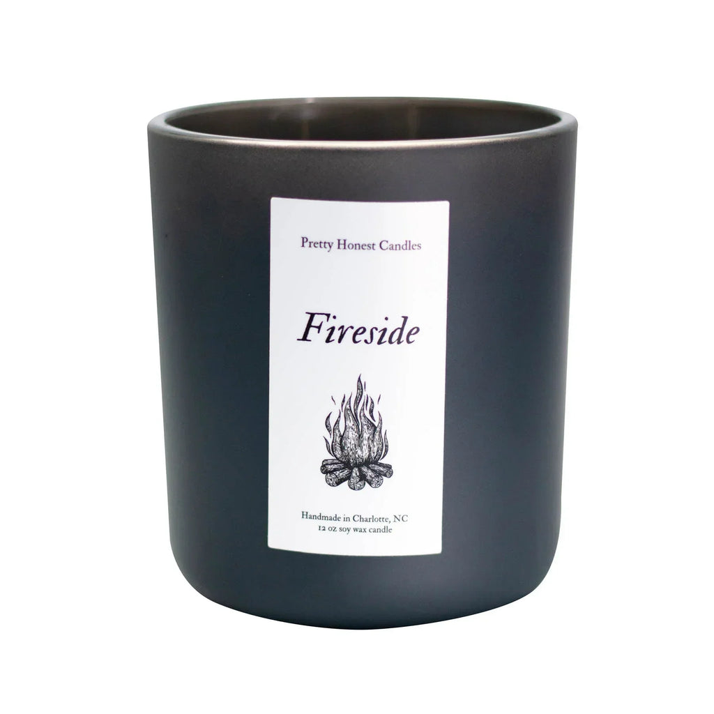 Fireside Soy Candle | Double Wick Fall Candle Pretty Honest Candles