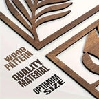 Geometric metal 2D wall sculpture, flat modern design - House of Avana