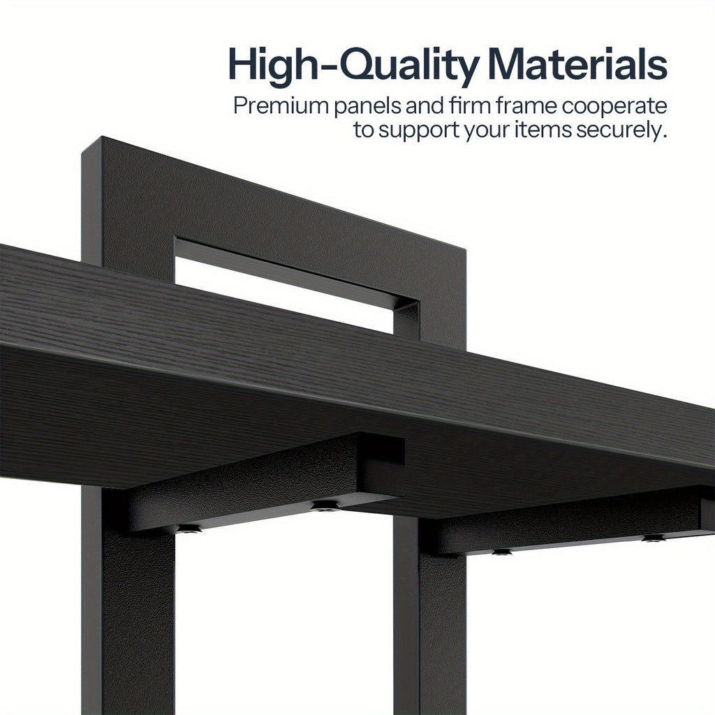 Floating Shelves, 15 Inch Office bookshelf Set of 2, for Living Room, Bedroom, Bathroom, Kitchen, Black House Of Avana