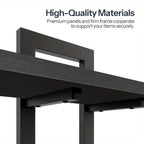 Floating Shelves, 15 Inch Office bookshelf Set of 2, for Living Room, Bedroom, Bathroom, Kitchen, Black House Of Avana