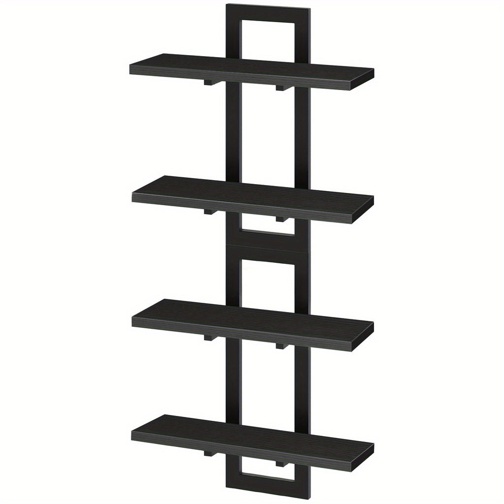 Floating Shelves, 15 Inch Office bookshelf Set of 2, for Living Room, Bedroom, Bathroom, Kitchen, Black House Of Avana