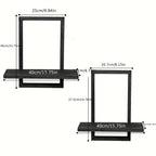 Floating Shelves - Rustic Wooden S, close-up view - House Of Avana