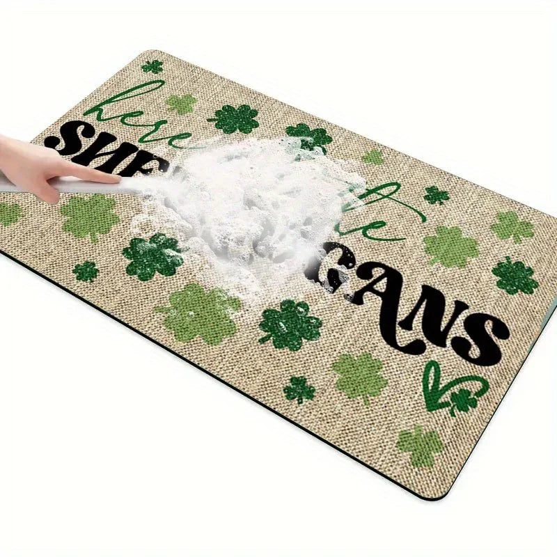 Floor Mat - Non-Slip Rubber Glitter