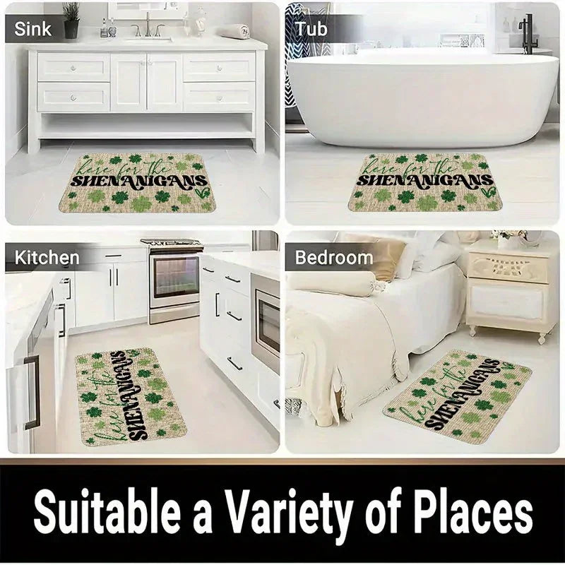 Floor Mat - Non-Slip Rubber Glitter