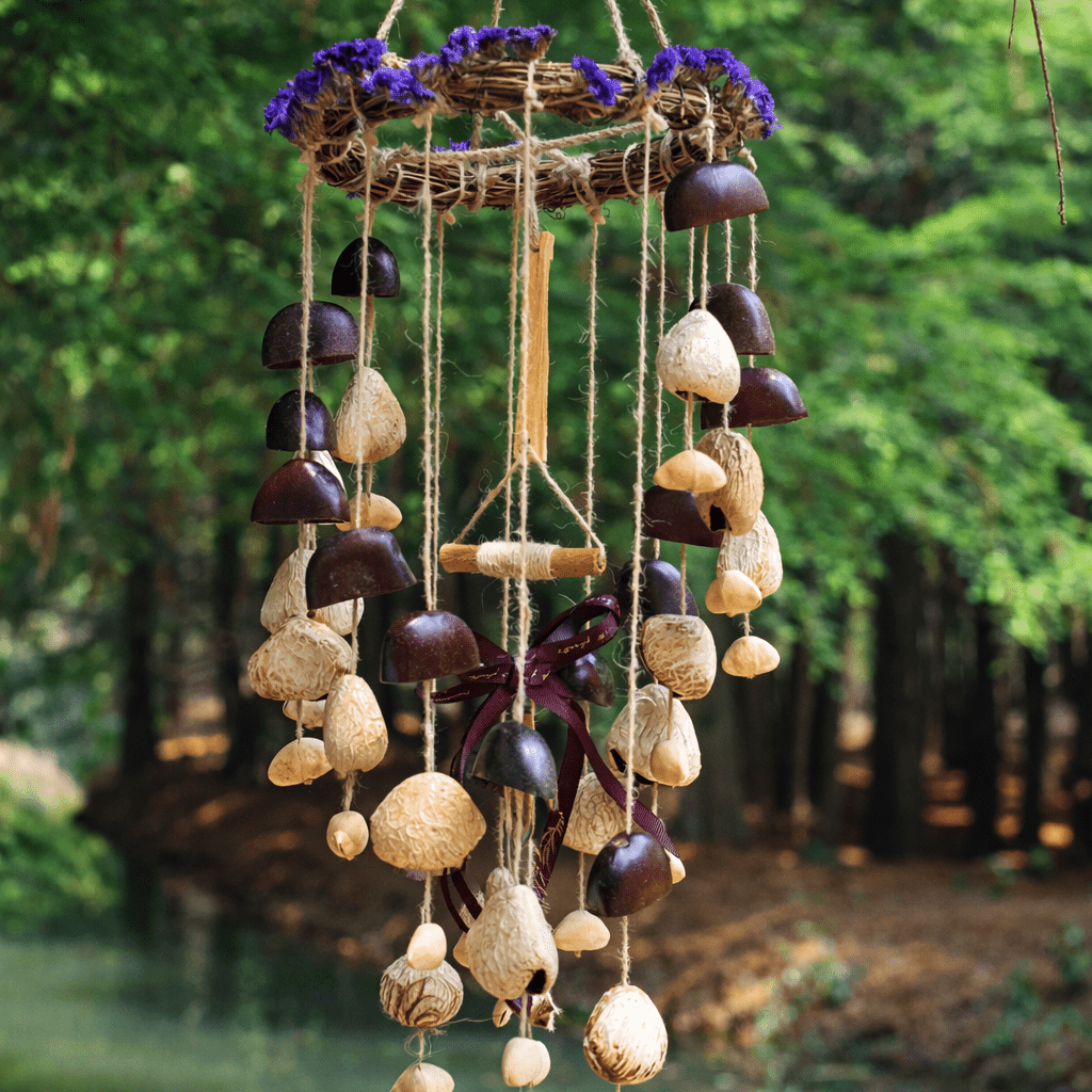 "Floral Harvest Chime" Vine Wreath Seed Chime