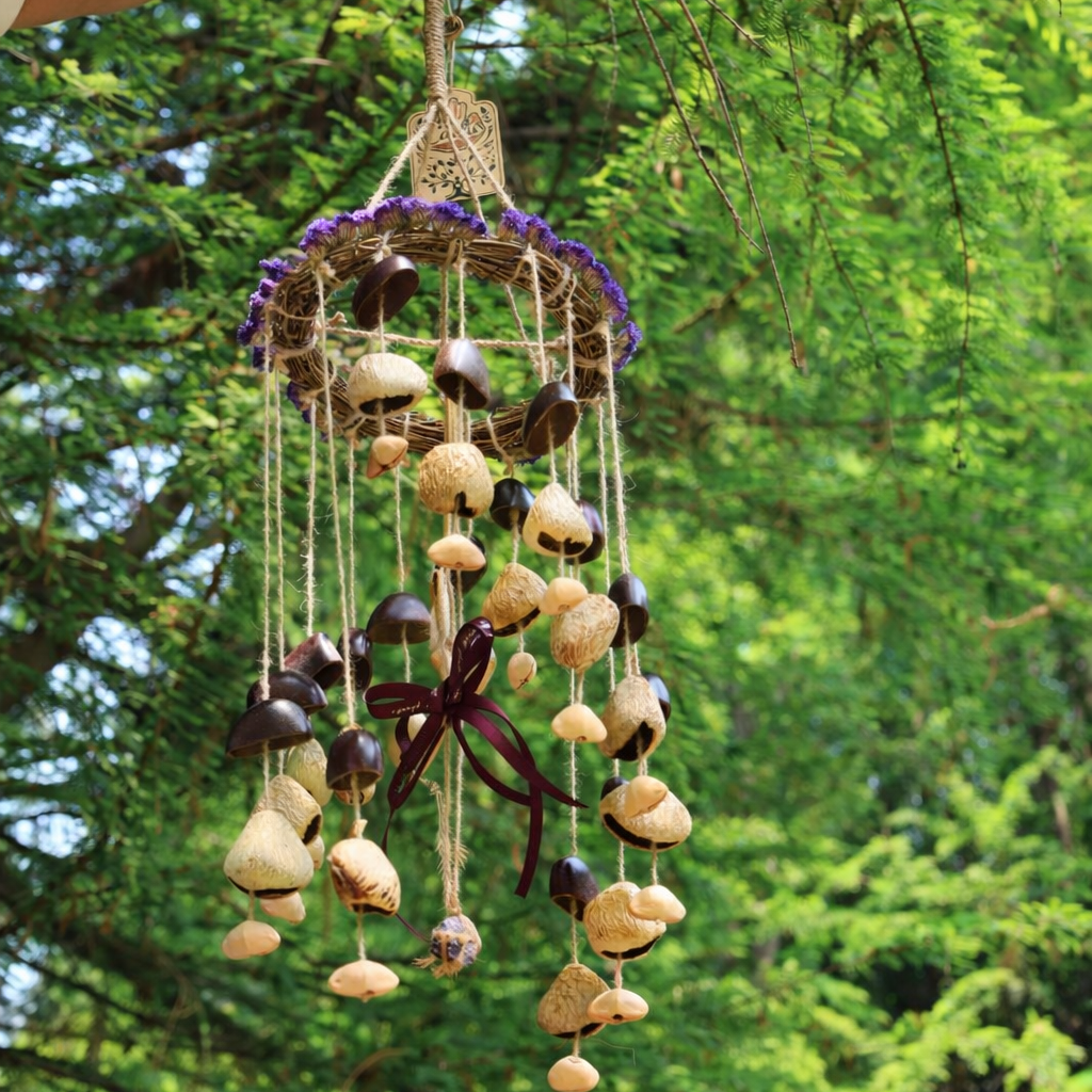 "Floral Harvest Chime" Vine Wreath Seed Chime