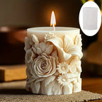 Colorful silicone molds for DIY floral candles, flexible and reusable - House of Avana