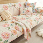 Floral Couch Cover – Dog Proof Linen Sofa Slipcover for Stylish Pet-friendly Homes - House Of Avana
