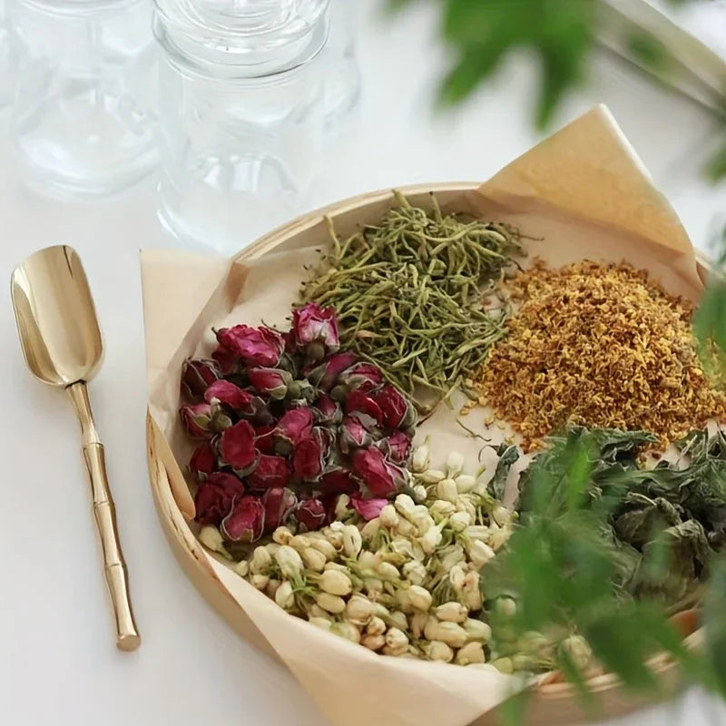 Large white floral soy wax candles in mercury glass holders, 2-pack - House of Avana