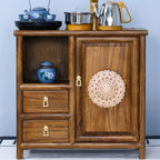 Wall Art - Floral Oak Wood Natural, top view - House Of Avana