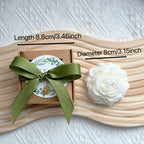 10/20 Sets Wedding Peony Candle Favors, Scented Peony Flower Candles with Thank You Cards and Leaf... - House Of Avana